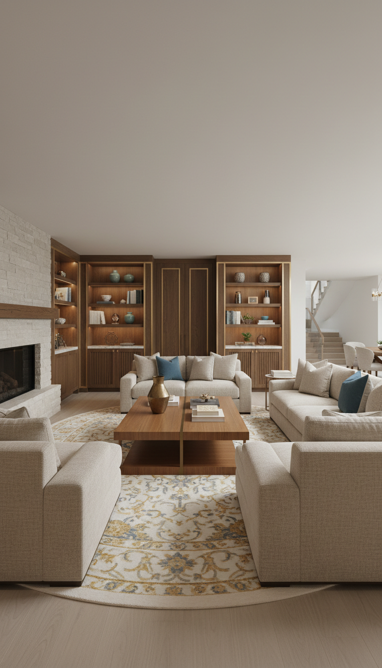 Designer basement lounge suite